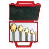 Bordo - 5 Pc 10-30mm 90 Degree TiN Coated Single Flute Countersink S | 3852-S